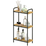 Bamboo Bathroom Shelf, Freestanding Shelving Unit | 3 Tier | Natural