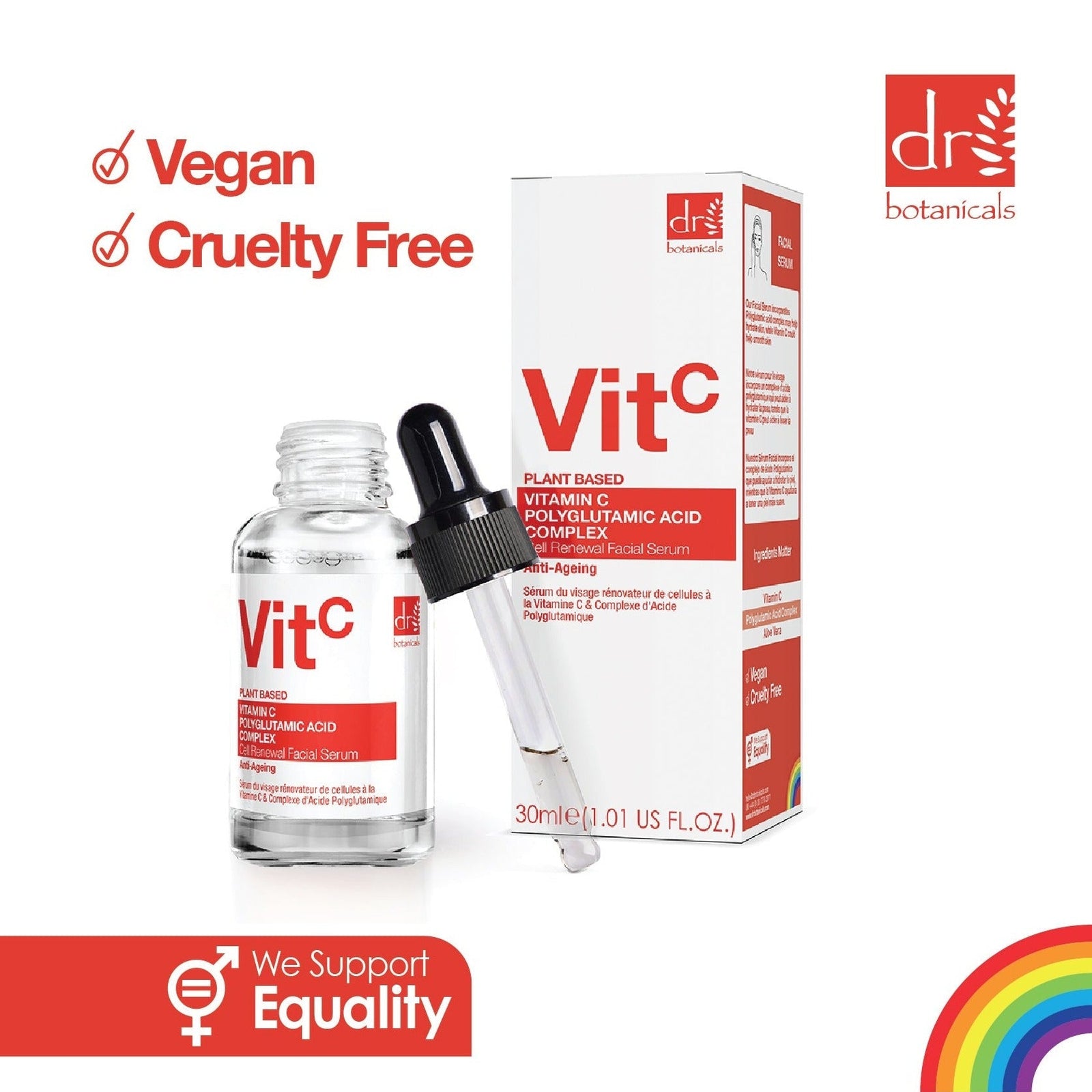 Vitamin C 3%, Polyglutamic Acid Complex Facial Serum 30ml