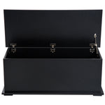 Storage Box Chest With Lid Spacious Collect Chipboard | One Size | Black