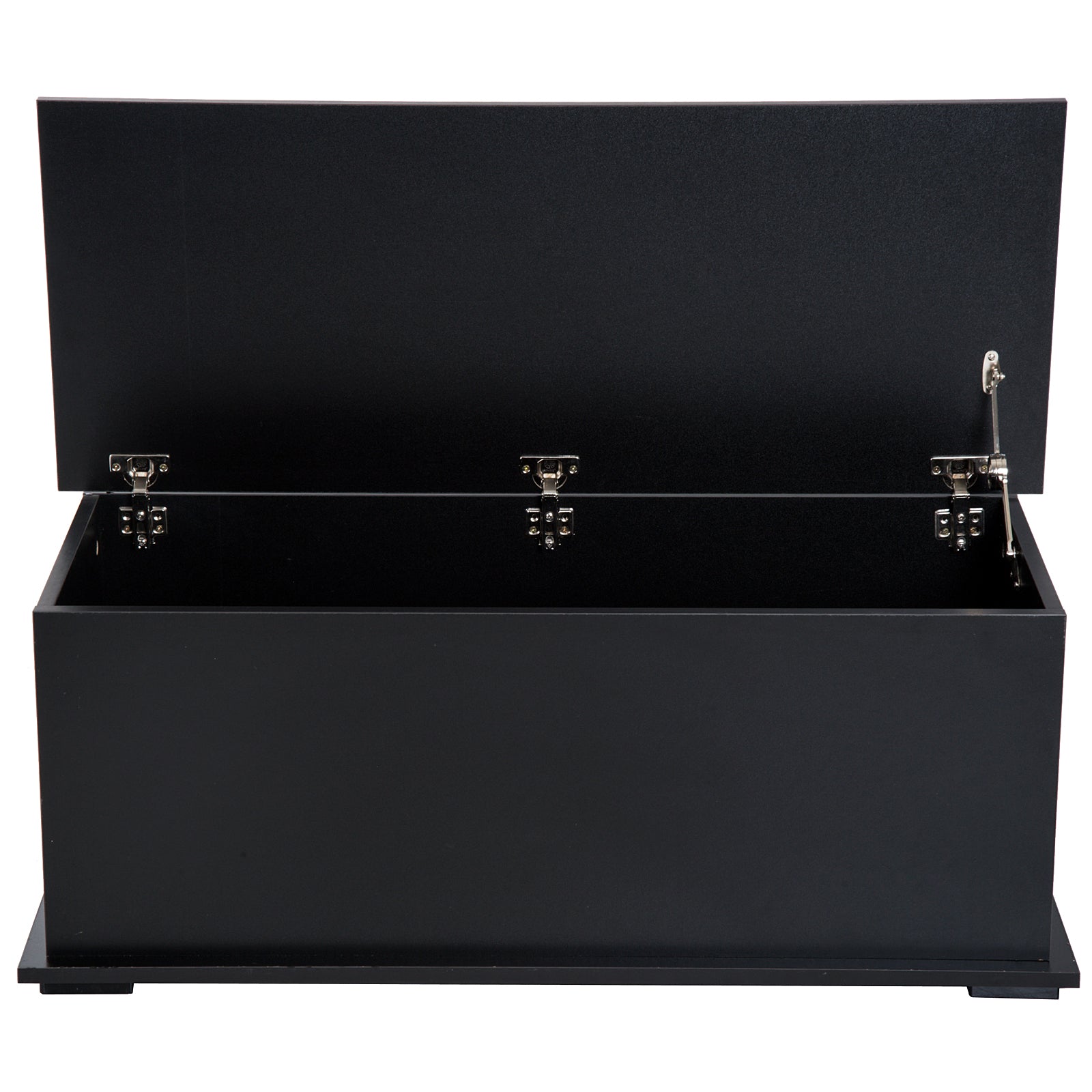 Storage Box Chest With Lid Spacious Collect Chipboard | One Size | Black