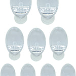 St Helens Assorted Self Adhesive Reusable Oval Shaped Plastic Hooks (pack Of 9)