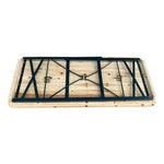 3 Pcs Picnic Table Set Rustic Wooden Folding Garden Benches Table Set