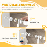 180cm Extra Tall Pet Gate Cat Gate With Narrow Gap, 76-104cm Wide