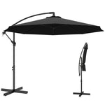 3(m) Banana Parasol Cantilever Umbrella Garden | Black