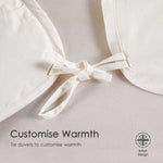 Premium Light Wool Duvet - Cool & Washable | Double | White