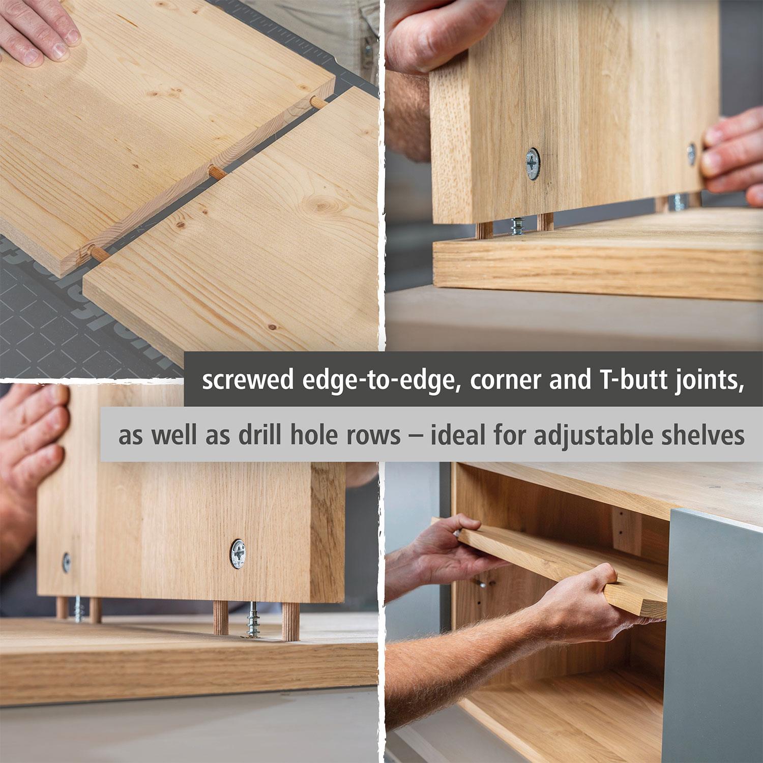 Furniture Cam Lock Kit With Drilling Template For Cabinets & Drawers