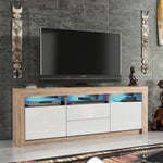 Shine Tv Unit 160cm With Led Lights | Natural Oak