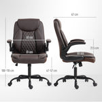 Office Chair, Thick Cushion | Brown