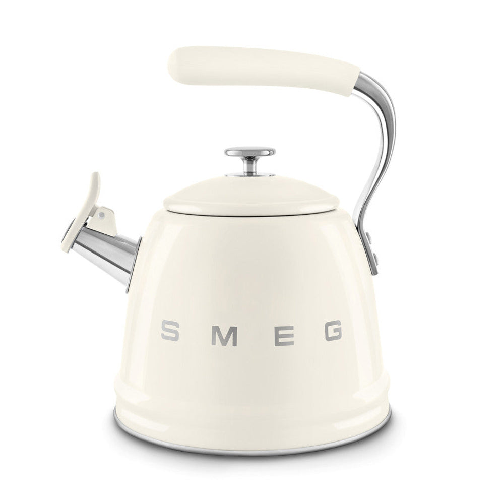 Wkf01 Retro Stovetop Whistling Kettle | Cream