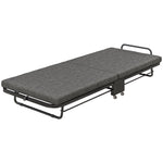 Single Folding Bed With Mattress Foldable On Wheels