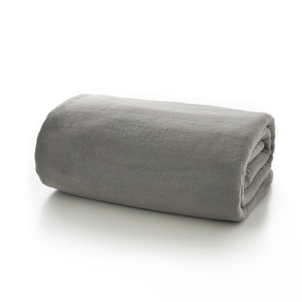 Windsor Heavyweight Coco Plush Throw | 130cm x 180cm | Charcoal