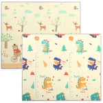 Foldable Reversible Baby Play Mat 180 X 150 Cm, Animals & Forest