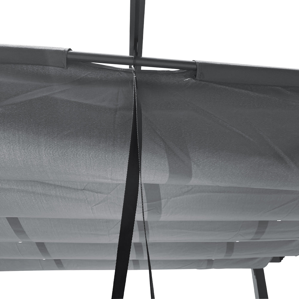 3 x 3M Aluminium Retractable Pergola with PA-Coated Canopy, Outdoor Garden & Patio Sun Shelter