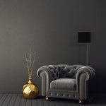 Napoli Floor Lamp Matt Black And Gold Hand Made High Quality Metal And Fabric Construction