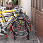 Bike Rack Floor Stand 6 Racks | Black