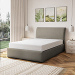 Bethany Fabric Ottoman Bed Frame | Double | Light Brown