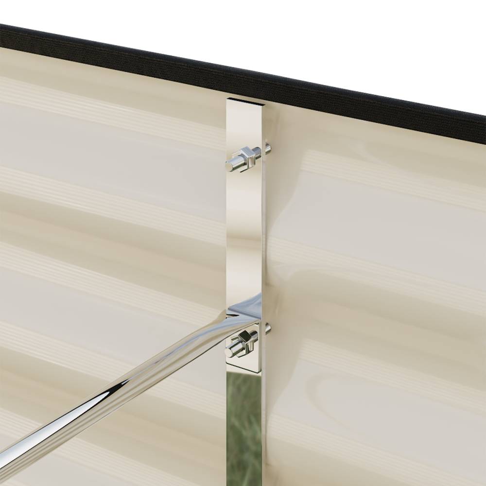 Galvanized Metal Raised Garden Bed – Extra Large Elevated Planter Box With Safety Edging, White | Medium | White