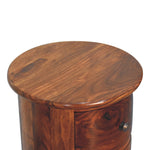Artisan Furniture Solid Mango Wood 3 Drawer Chestnut Sheesham Drum