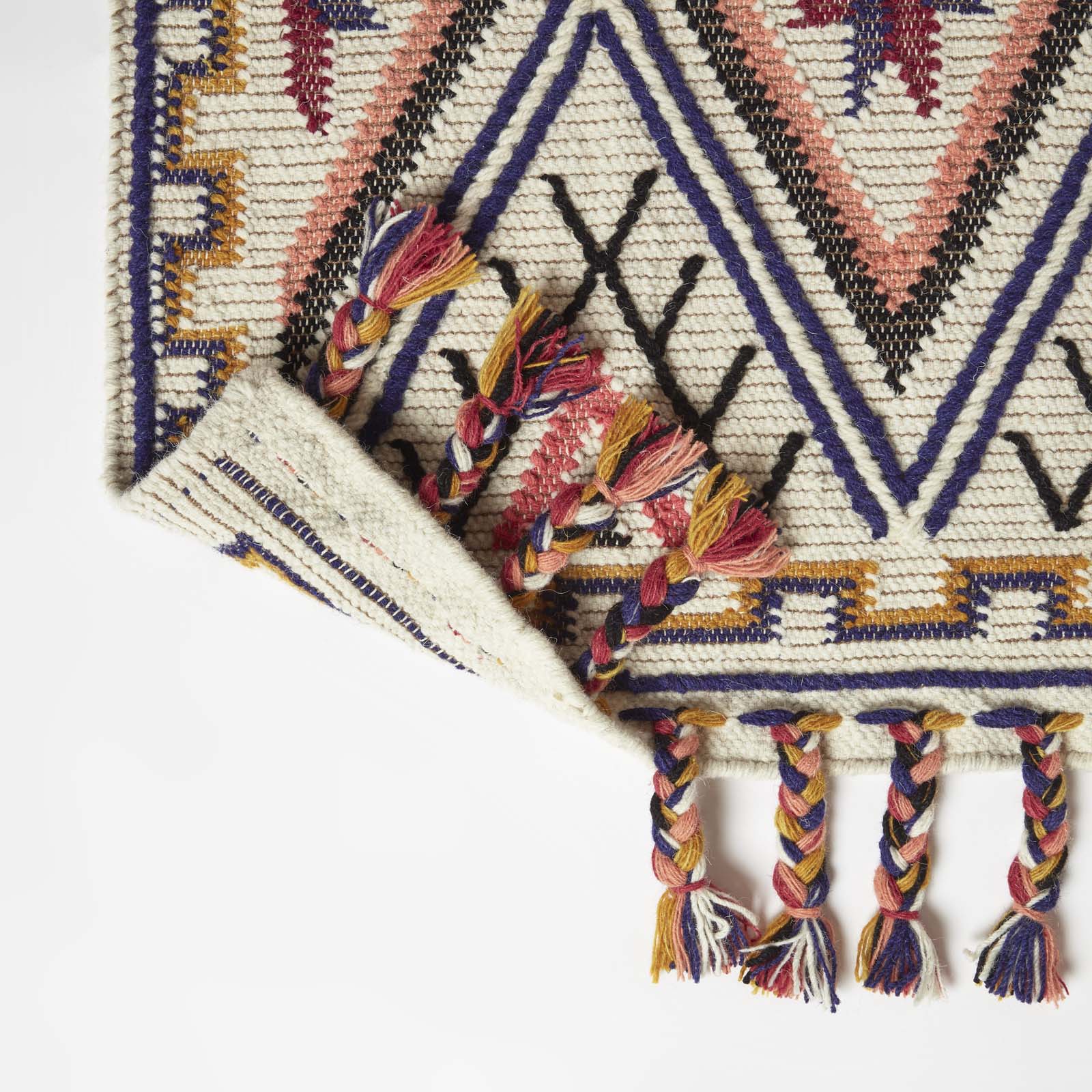 Goa Multi Colour Kilim Wool Rug | 150cm x 220cm | Multi Colour