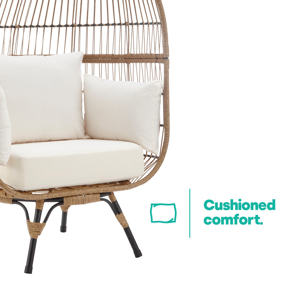 Havana Rattan Cocoon Chair - Natural