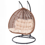 Henley Double Swing Egg Pod Chair | Cream