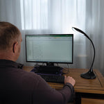 High Vision Desk Light, Silver, 25,000 Hr Led Panel | Silver