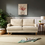 Newsome 3 Seat Fabric Sofa | Cream