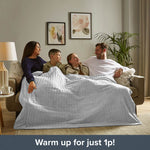 Comfort Control Heated Throw | Gray