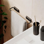Towel Rail, 30cm, Screw-in Or Self-adhesive, Matt Black, Next Collection