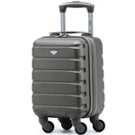 40x20x25cm Cabin Carry-on Suitcase - Lightweight, Durable, 4-wheel Luggage - 100+ Airlines Approved | Cabin | Charcoal