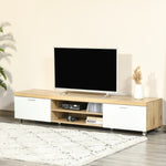 Modern Tv Unit With Cabinet Shelf Oak