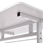Manual Standing Height-adjustable Desk Computer Desk With Wheels | Medium