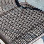 Set Of 2 Pe Rattan Stacking Garden Chairs Outdoor Patio Dining Armchairs