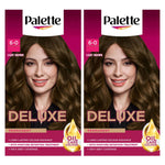 Deluxe Creme Colouration 6-0 Light Brown Hair Dye, 2 Pack