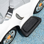3 In 1 Ride On Push Car, Cartoon Robot Foot To Floor Slider | White