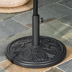 13kg Round Parasol Base Heavy Duty Cement Stand | Black