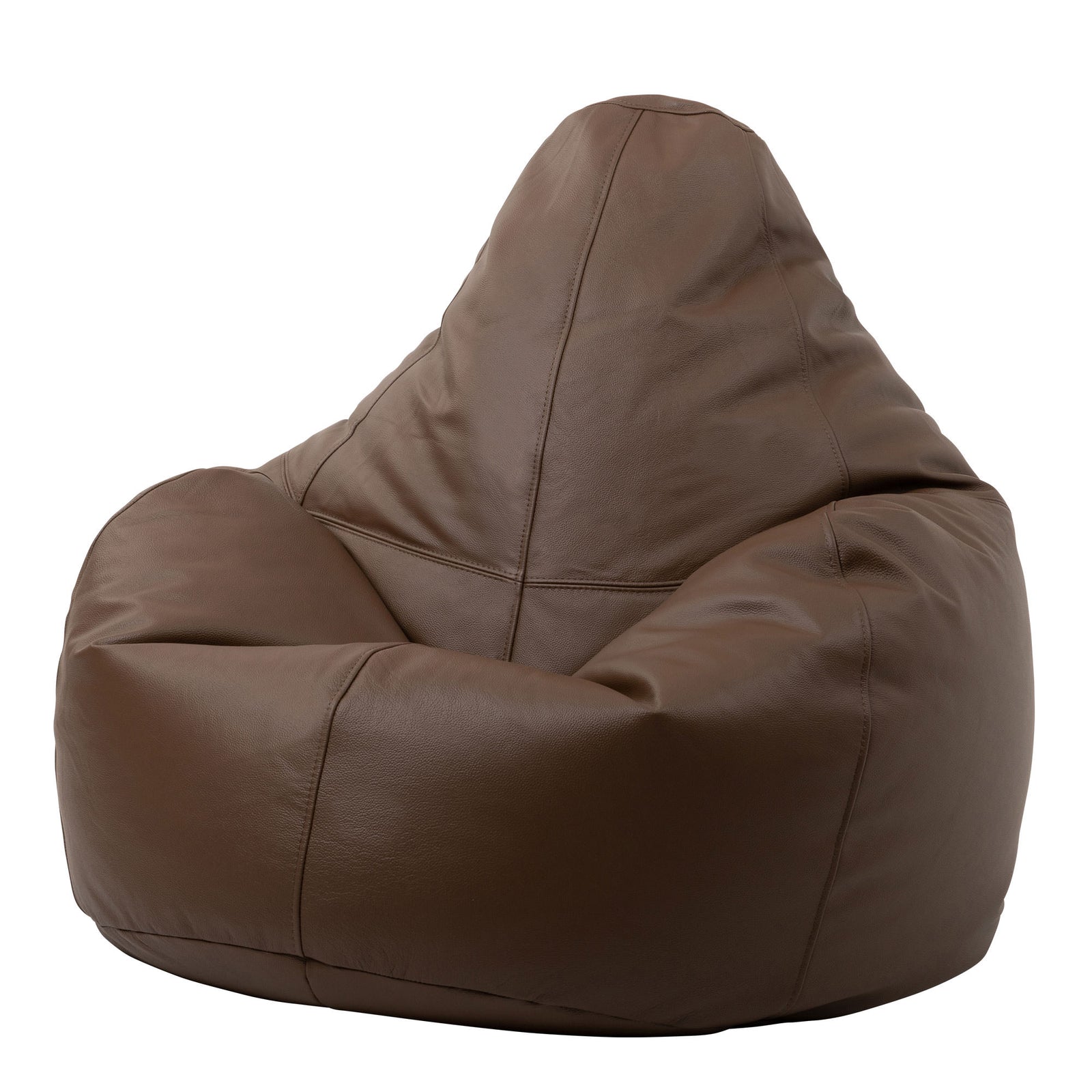 Valencia Leather Bean Bag Recliner | Brown