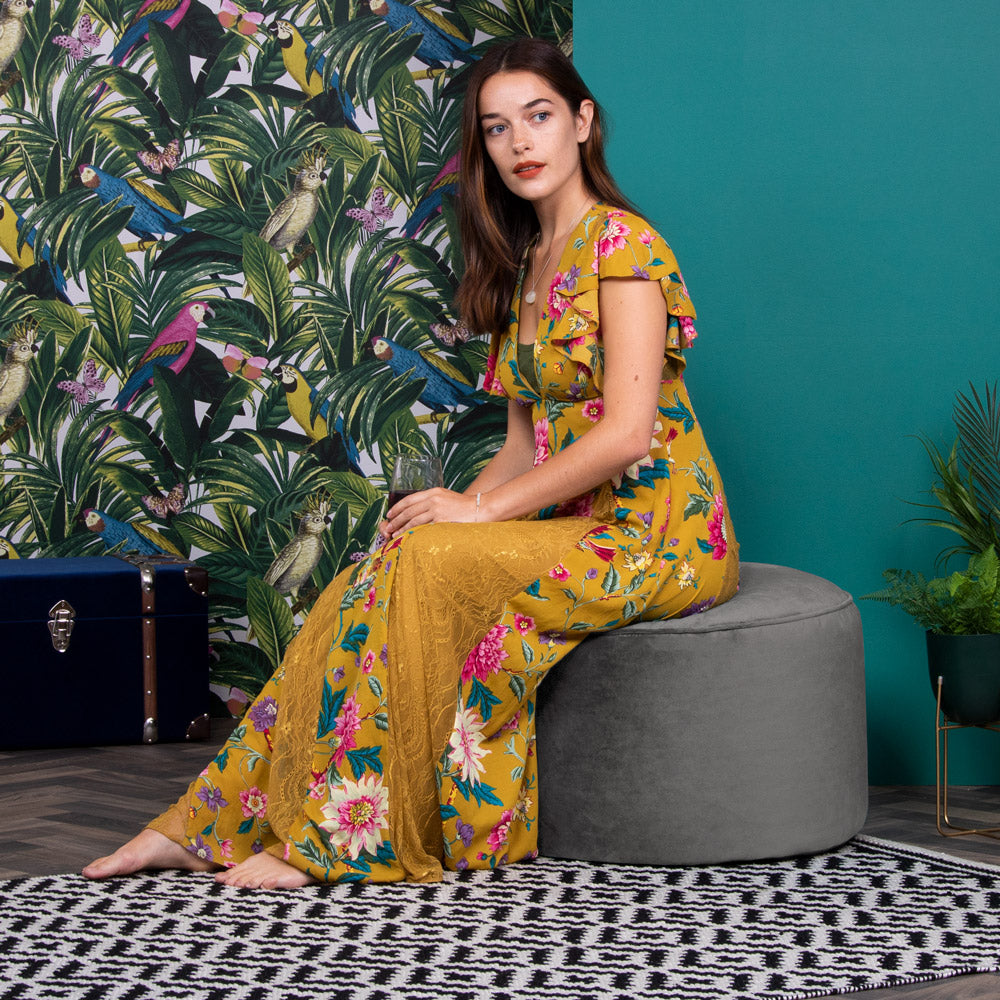 Milano Velvet Bean Bag Pouffe | Charcoal