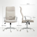 High Back Office Chair | Cream