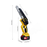6 Inch & 8 Inch Portable Cordless Electric Chainsaw With 2 Batteries