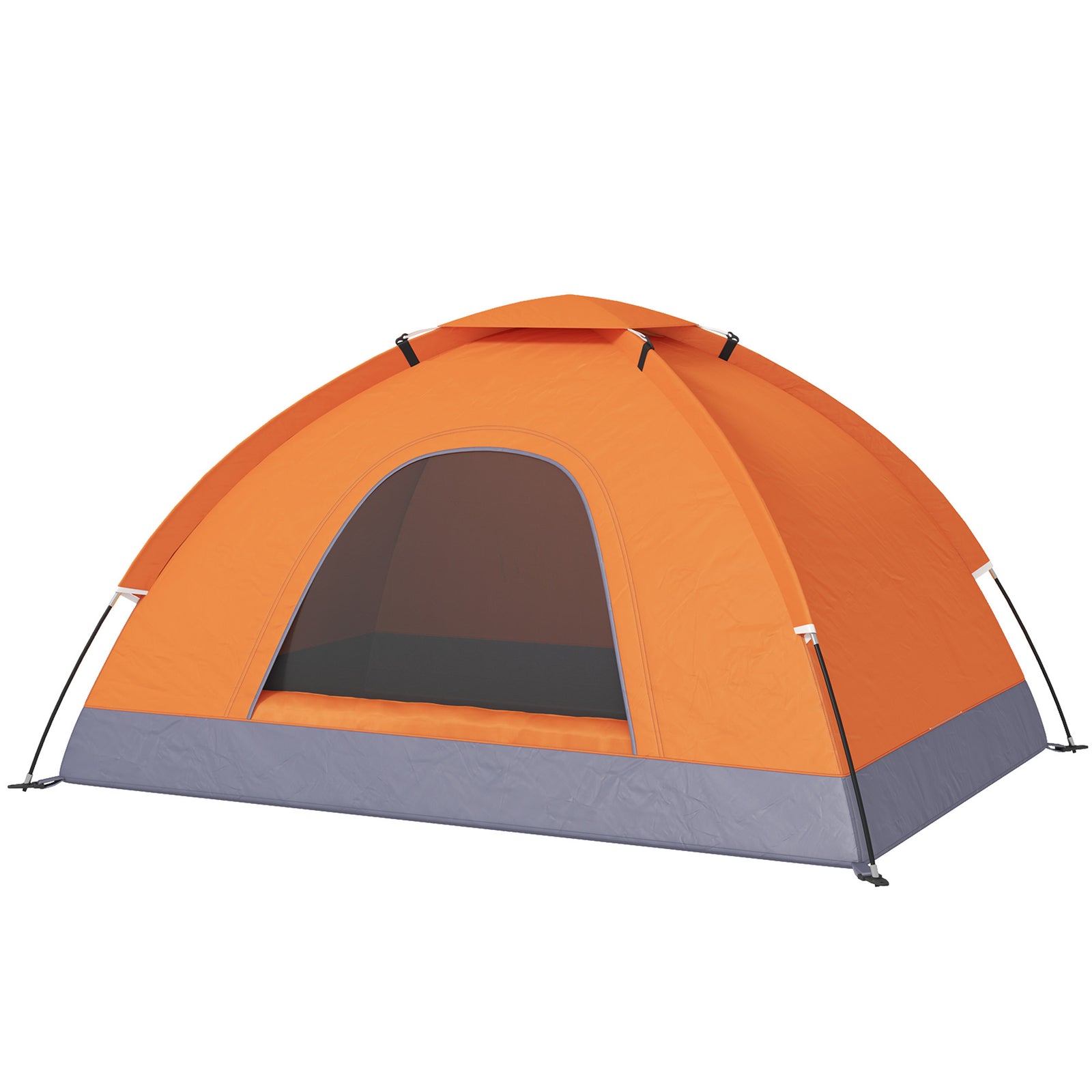 Outsunny Camping Tent For 2 Person Dome Tent W/ Storage Pocket