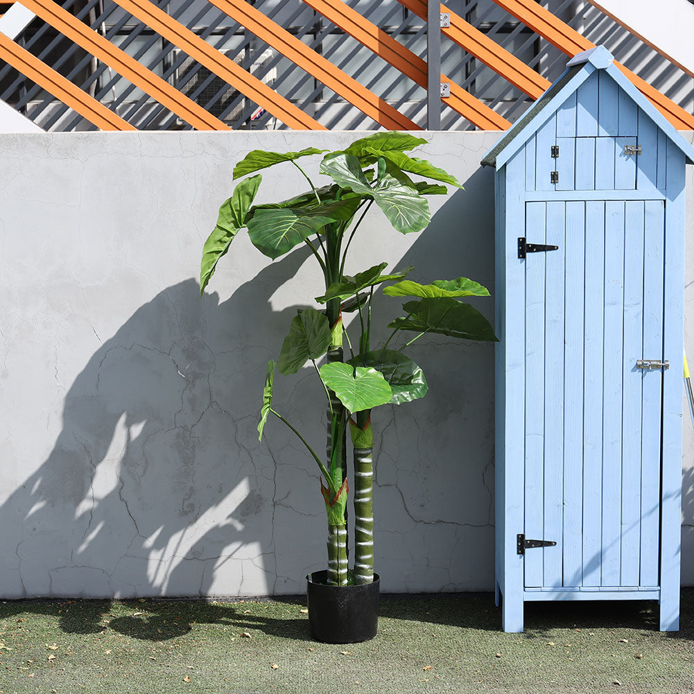 190cm Tall Artificial Banana Plant With Lush Green Leaves In Black Pot Realistic Indoor Decorative Tree