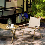 Lightweight Portable Folding Chair For Camping, Fishing | Khaki