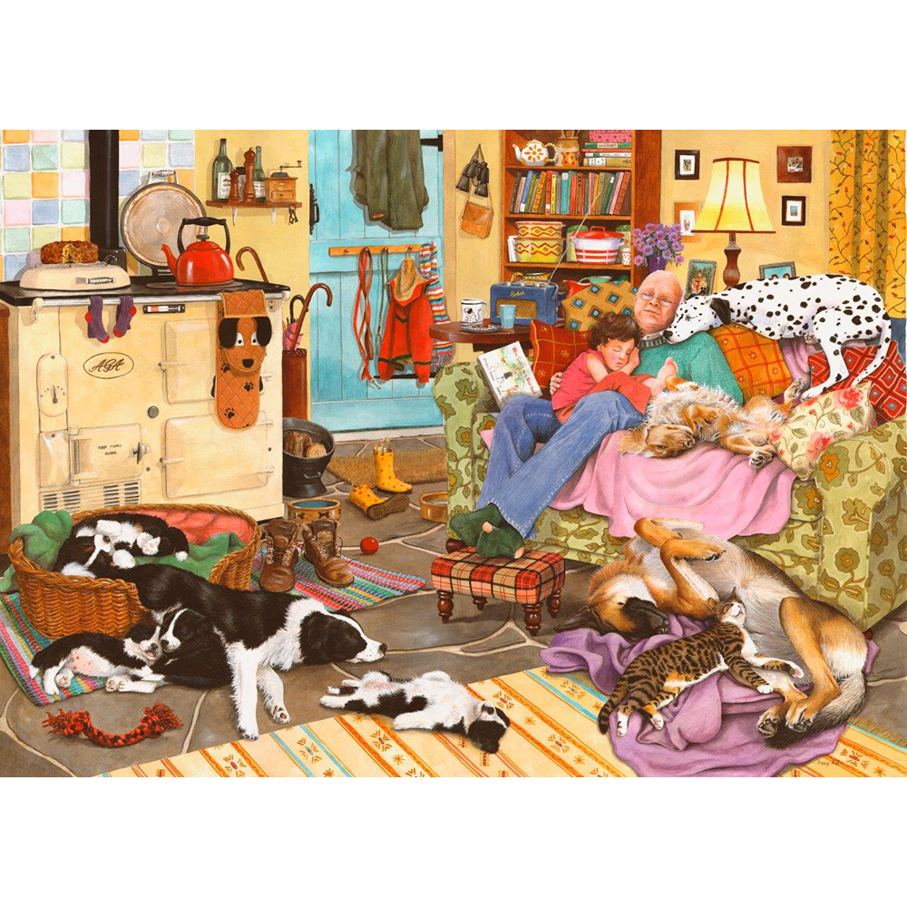 Dog Tired - 1000 Piece Jigsaw Puzzle For Adults