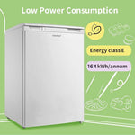 Comfee 88l Under Counter Freezer (-18℃), Freestanding With Reversible Door, 3 Drawers & Adjustable Thermostat, 55cm Wide