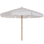 Garden Parasol Patio Umbrella With Ruffles | Cream
