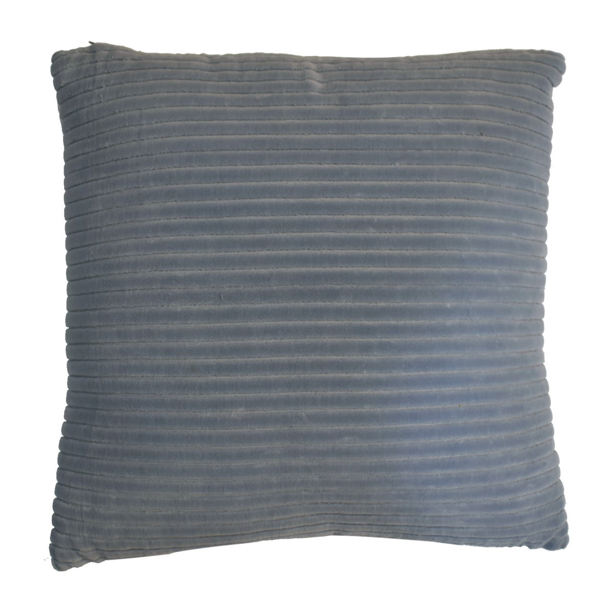 Ribbed Cushion Set, Velvet Fabric | Set of 2 | Grey