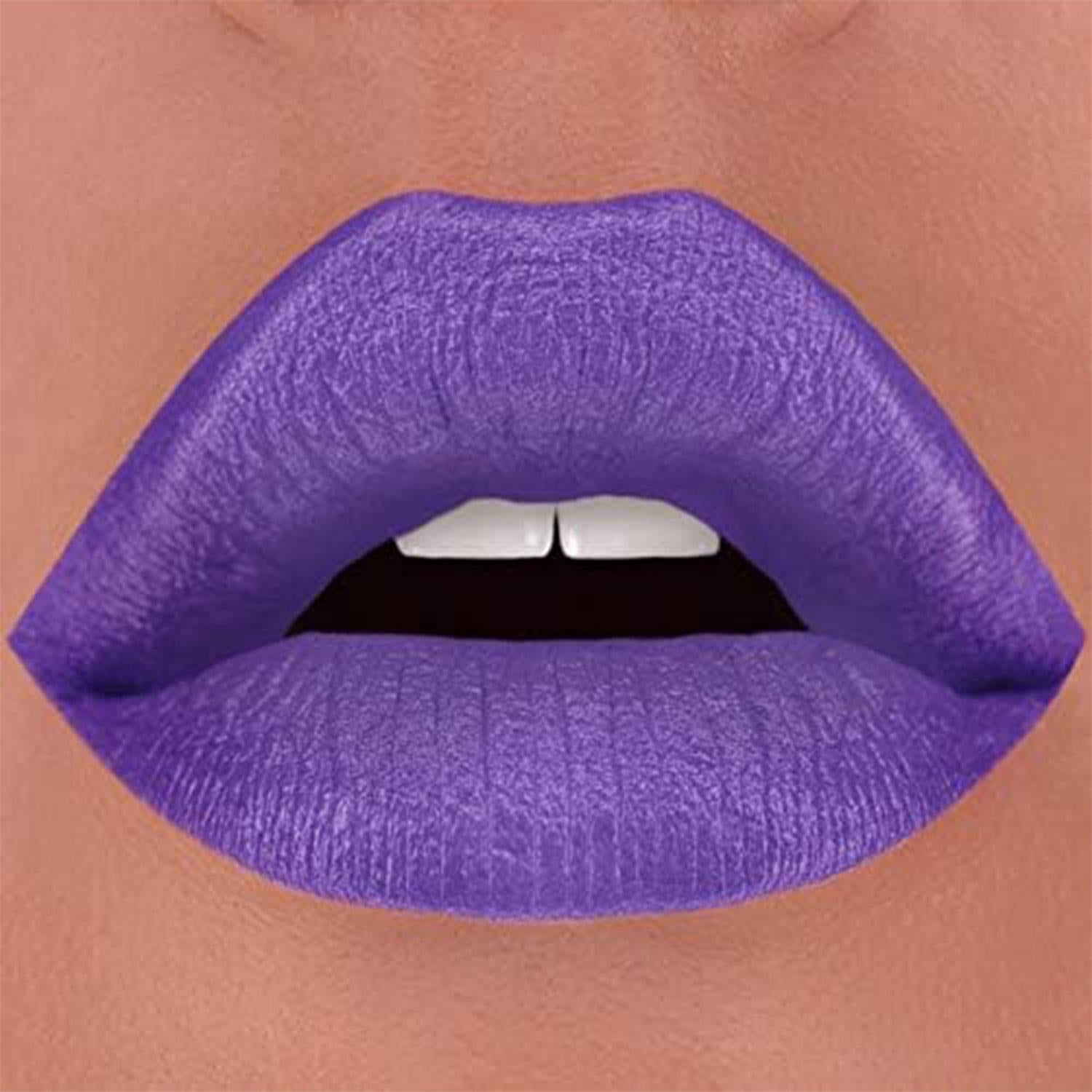 Folly Fire Kino No Creamy Matte Lipstick Royal Purple Long Lasting Lip Colour | Purple