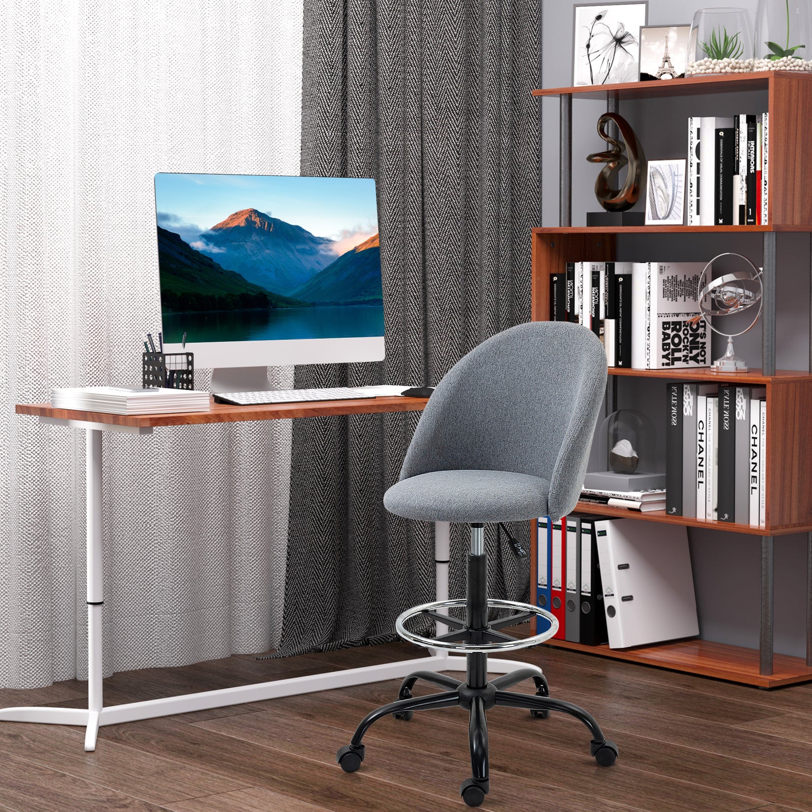 High Back Ergonomic Office Chair Grey
