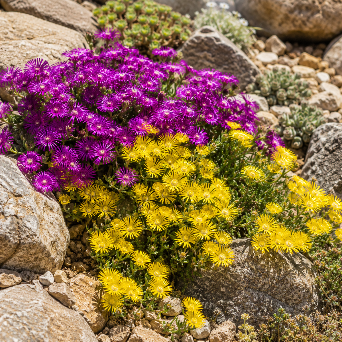 Delosperma Cooperi Solstice Duo - Plug Plants | Set of 4 | Multi